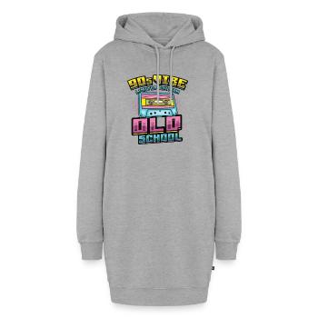 90s Vibe Édition Limitée Old School 90s Party - Sweat-shirt à capuche long Femme - gris chiné - Devant