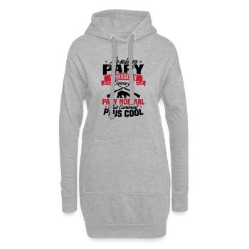 Je suis un papy chasseur comme un papy normal - Sweat-shirt à capuche long Femme - gris chiné - Devant