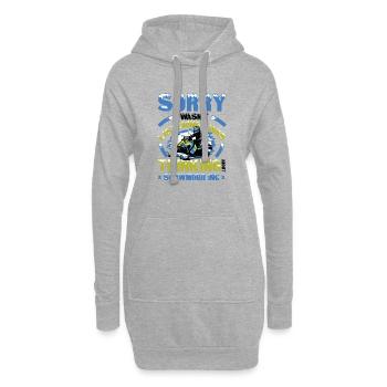 Nachdenken Über Snowmobiling Snowmobile - Hoodie-Kleid - Grau meliert - Vorne
