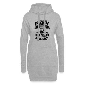 Je suis un papy chasseur comme un papy normal - Sweat-shirt à capuche long Femme - gris chiné - Devant