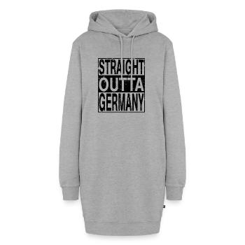 Allemagne Tout droit sorti de l’Allemagne - Sweat-shirt à capuche long Femme - gris chiné - Devant