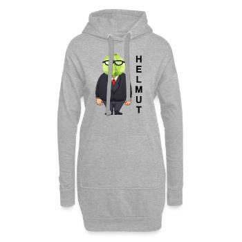 Helmut Kohl - Hoodie-Kleid - Grau meliert - Vorne