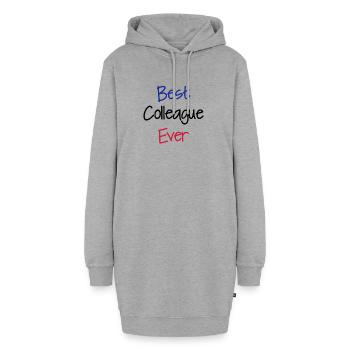 collègue , entreprise , travail , bureau - Sweat-shirt à capuche long Femme - gris chiné - Devant
