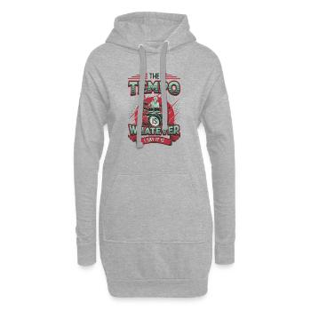 Das Tempo Ist, Was Immer Ich Sage, Es Ist Rockband - Hoodie-Kleid - Grau meliert - Vorne