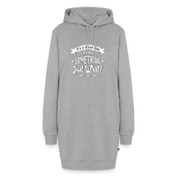 Dire, Drôles de dictons - Sweat-shirt à capuche long Femme - gris chiné - Devant