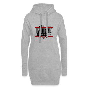 Fire brigade - Hoodie Dress - heather grey - Front