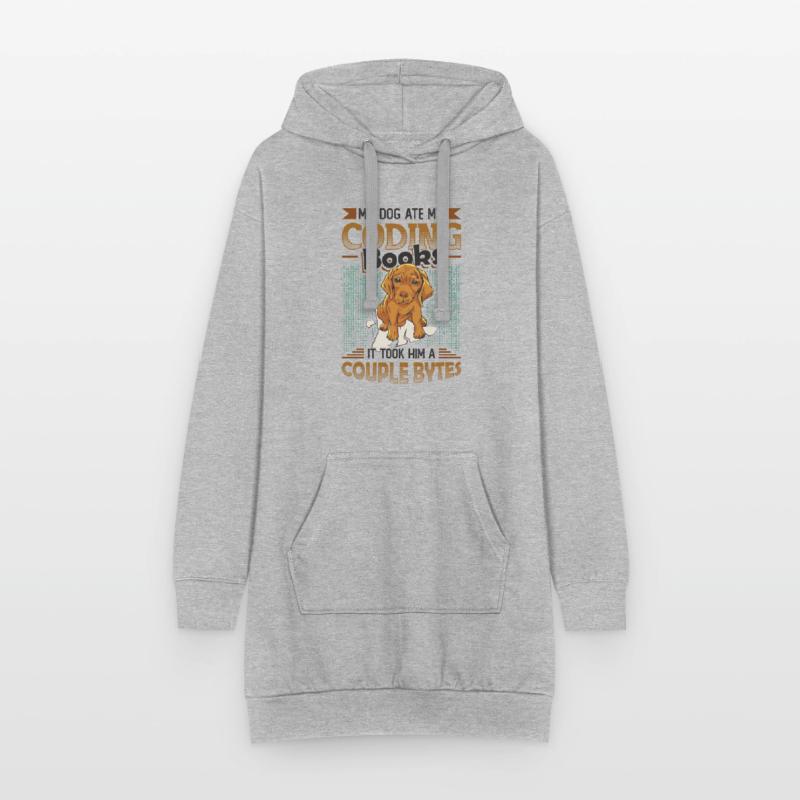 Dog Bytes Code Computer Joke Programming Hoodie Dress