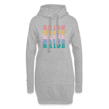 Hippie Bride Tshirt Bachelorette party - Hoodie-Kleid - Grau meliert - Vorne
