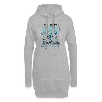Je ne suis qu’une pieuvre - Sweat-shirt à capuche long Femme - gris chiné - Devant
