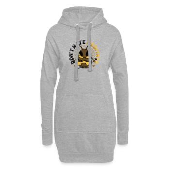 Hassen Sie Nicht Meditieren Sie Kundalini Yoga - Hoodie-Kleid - Grau meliert - Vorne
