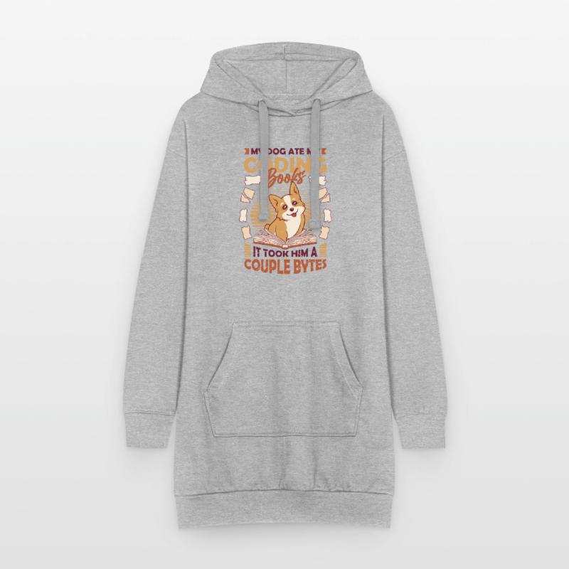 Dog Bytes Code Computer Joke Programming Hoodie Dress