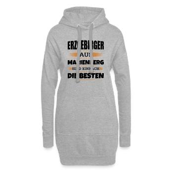 Erzgebirger aus Marienberg - Hoodie-Kleid - Grau meliert - Vorne