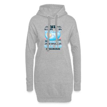 We wrap the best gifts - Hoodie Dress - heather grey - Front