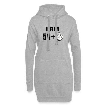 59 Geburtstag - Hoodie-Kleid - Grau meliert - Vorne