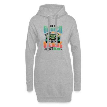 Les joueurs ont beaucoup de vies Jeux vidéo auxquels jouent les garçons - Sweat-shirt à capuche long Femme - gris chiné - Devant