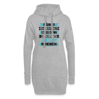 Erzgebirge Marienberg - Hoodie-Kleid - Grau meliert - Vorne