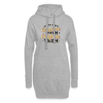 Debating Team, Confuse, Debating - Hoodie Dress - heather grey - Front