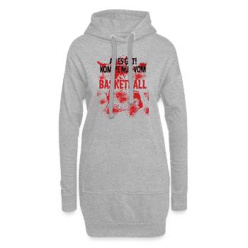 Basketball Geschenkidee Sport Design - Hoodie-Kleid - Grau meliert - Vorne