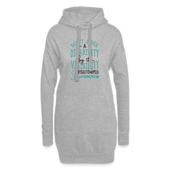 Don't Judge A Disability Dysautonomia Awareness - Hoodie Dress - heather grey - Front