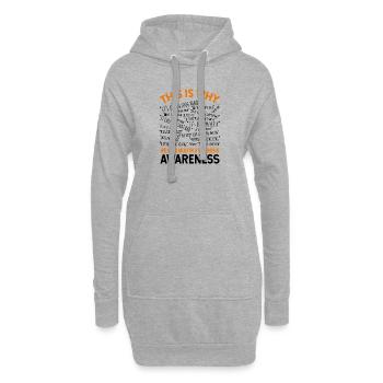 This Is Why We Need Multiple Sclerosis Awareness - Hoodie Dress - heather grey - Front