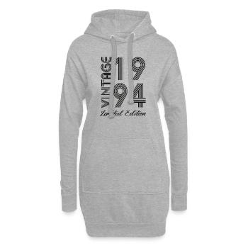 Vintage 1994 Vintage Geburtstag Retro Vintage - Hoodie-Kleid - Grau meliert - Vorne