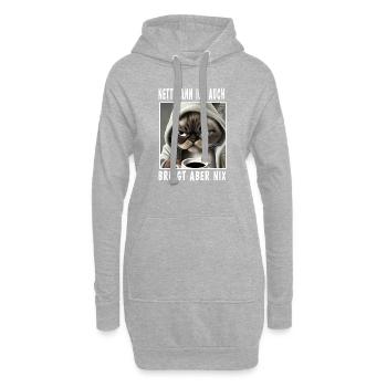 Nett Kann Ich Auch Bringt Aber Nix - Hoodie-Kleid - Grau meliert - Vorne