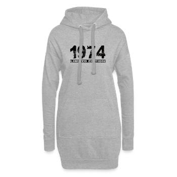 Édition limitée 1974 - Sweat-shirt à capuche long Femme - gris chiné - Devant