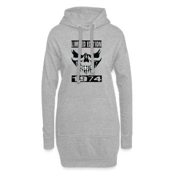 Édition limitée 1974 - Sweat-shirt à capuche long Femme - gris chiné - Devant