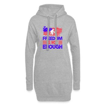 FREIHEIT IST NICHT GENUG - Hoodie-Kleid - Grau meliert - Vorne