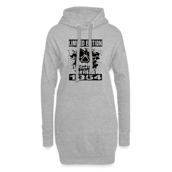 Édition limitée 1954 - Sweat-shirt à capuche long Femme - gris chiné - Devant