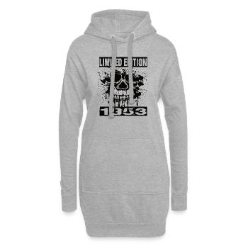 Édition limitée 1953 - Sweat-shirt à capuche long Femme - gris chiné - Devant