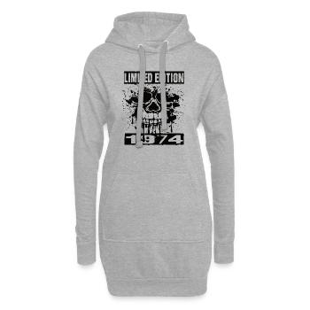 Édition limitée 1974 - Sweat-shirt à capuche long Femme - gris chiné - Devant