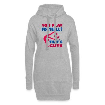 Gymnaste Gymnastique Gymnastique Club de gymnastique filles - Sweat-shirt à capuche long Femme - gris chiné - Devant