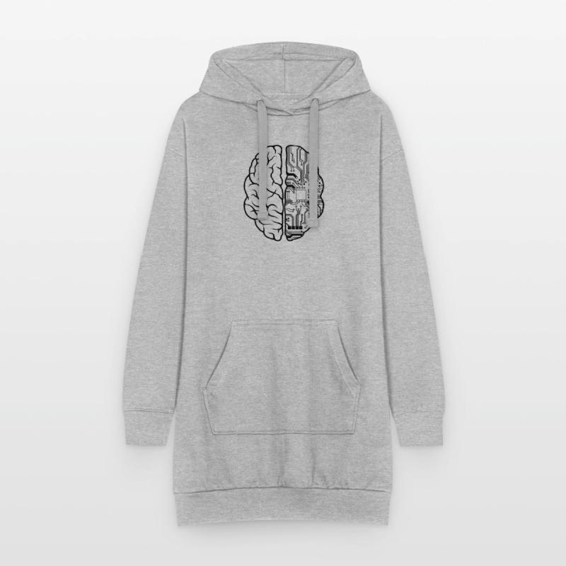 Programmierer Coder - Entwickler Programmieren Brain Fun Hoodie-Kleid