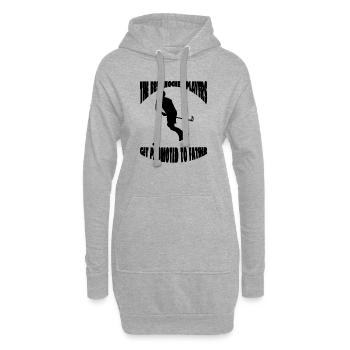 Hockey Hockey sur gazon Père Floorball Joueur de hockey - Sweat-shirt à capuche long Femme - gris chiné - Devant