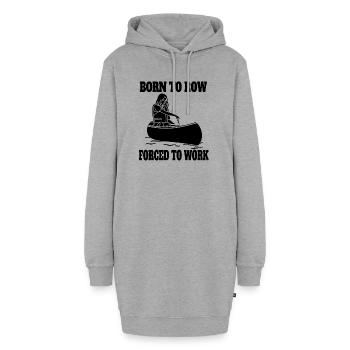 Ruderer Ruderteam Rudern Ruderverein Rudersport - Hoodie-Kleid - Grau meliert - Vorne