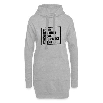 Versicherungsagent Gutachter Versicherungsmakler - Hoodie-Kleid - Grau meliert - Vorne