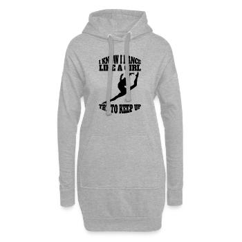 Ballet Dancer Gift Dance Ballerina Dance Class - Sweat-shirt à capuche long Femme - gris chiné - Devant