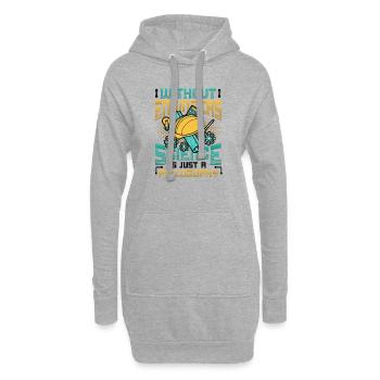 Without engineers, science is philosophy - Hoodie Dress - heather grey - Front
