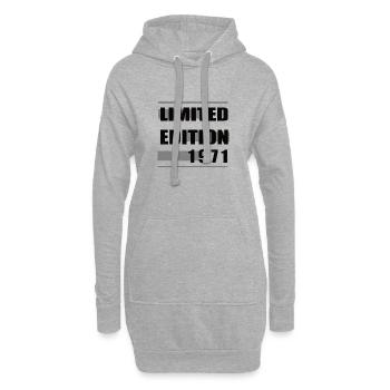 Édition limitée 1971 - Sweat-shirt à capuche long Femme - gris chiné - Devant