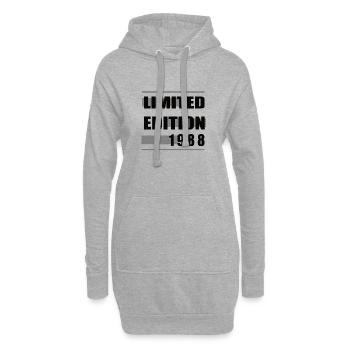 Édition limitée 1988 - Sweat-shirt à capuche long Femme - gris chiné - Devant