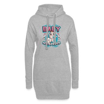 La Chuchoteuse de Bébés, Nounou Assistante maternelle, Baby-sitter - Sweat-shirt à capuche long Femme - gris chiné - Devant
