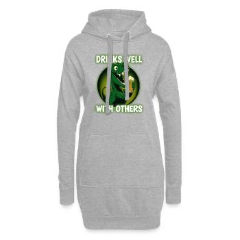 St Paddys St Patricksday St Patrick Day - Hoodie-Kleid - Grau meliert - Vorne