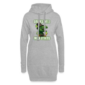 St Paddys St Patricksday St Patrick Day - Hoodie-Kleid - Grau meliert - Vorne