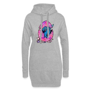 Blue Dragon Baby - Hoodie-Kleid - Grau meliert - Vorne