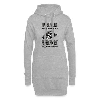 Papa Mit Jetski Wie Ein Normaler Papa Nur Cooler - Hoodie-Kleid - Grau meliert - Vorne