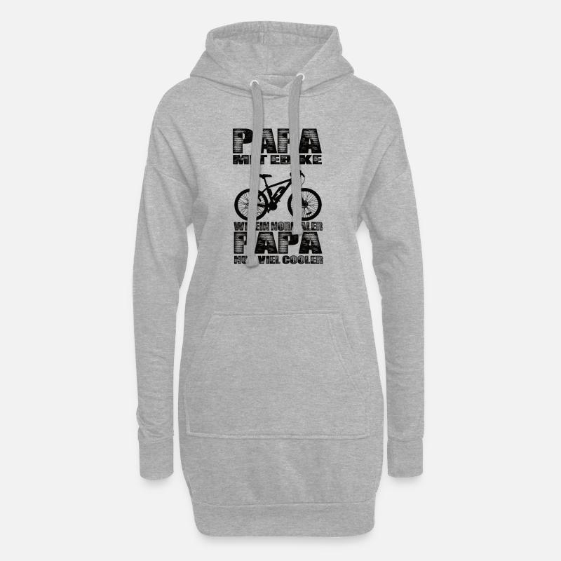 Ebike - Hoodie-Kleid - Grau meliert