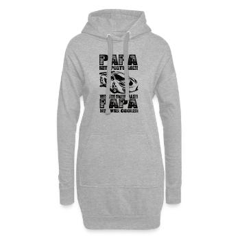 Sportwagen - Hoodie-Kleid - Grau meliert - Vorne