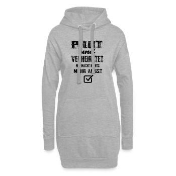 Pilot - Hoodie-Kleid - Grau meliert - Vorne