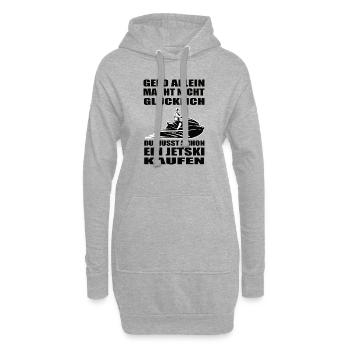 Jetski - Hoodie-Kleid - Grau meliert - Vorne